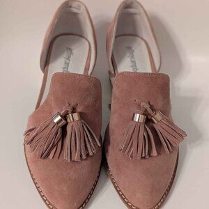 Jeffrey Campbell Dusty Rose Suede Tassel Loafers